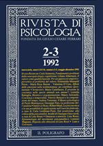 Rivista di psicologia (1992). Vol. 2-3