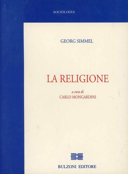 La religione - Georg Simmel - copertina