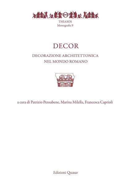 Decor. Decorazione architettonica nel mondo romano - copertina