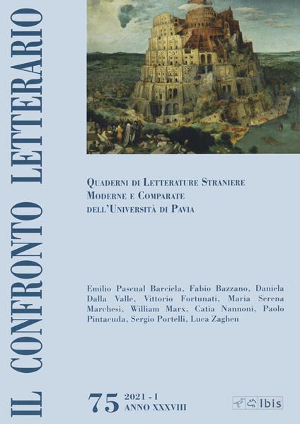 Il confronto letterario. Quaderni di letterature straniere moderne e comparate dell'Università di Pavia. Vol. 75 - copertina