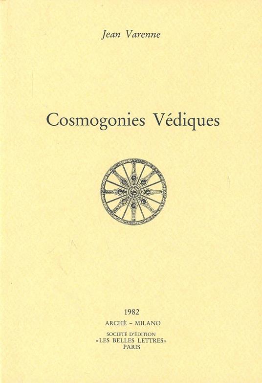 Cosmogonies védiques - Jean Varenne - copertina