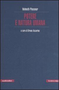 Potere e natura umana - Helmuth Plessner - copertina