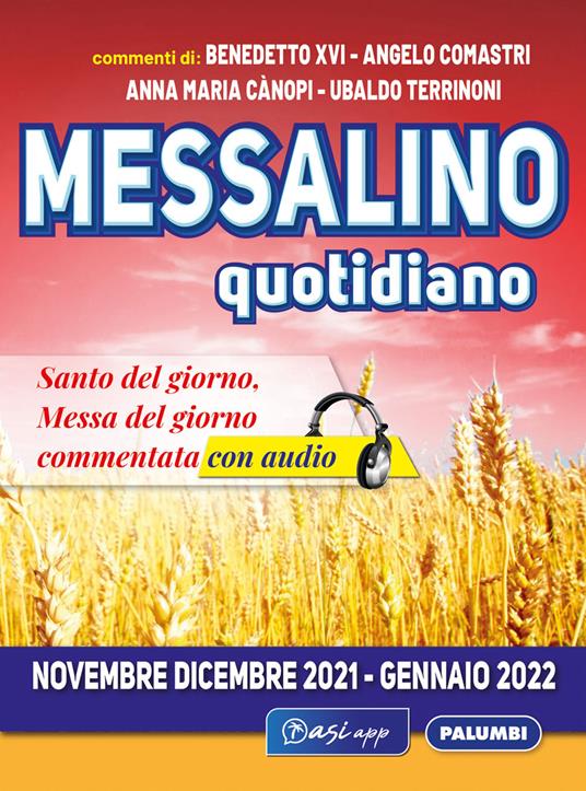 Messalino quotidiano (Novembre-Dicembre 2021 Gennaio 2022) - Angelo Comastri,Benedetto XVI (Joseph Ratzinger),Anna Maria Cànopi - copertina