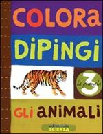 Colora e dipingi gli animali. La giungla