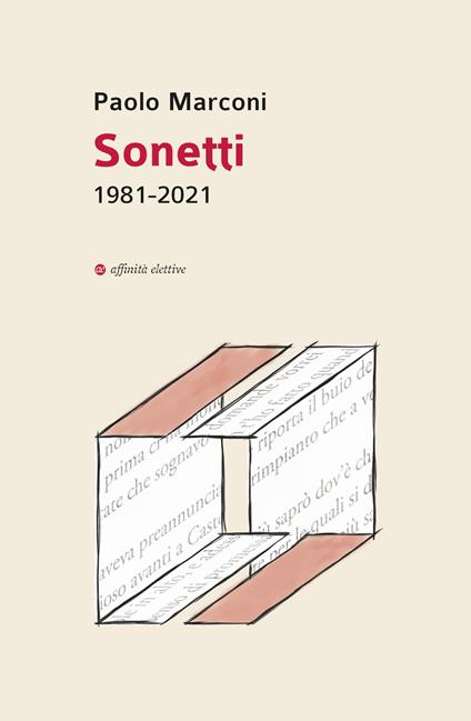 Sonetti. 1981-2021 - Paolo Marconi - copertina