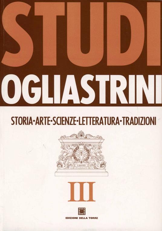 Studi ogliastrini. Vol. 3 - copertina