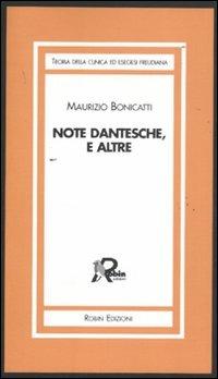 Note dantesche, e altre - Maurizio Bonicatti - copertina