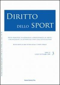 Diritto dello sport (2008). Vol. 3 - copertina