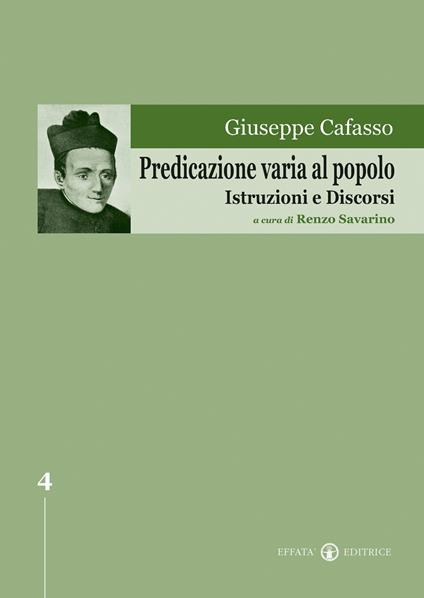 Predicazione varia al popolo. Istruzioni e discorsi - Giuseppe Cafasso - copertina