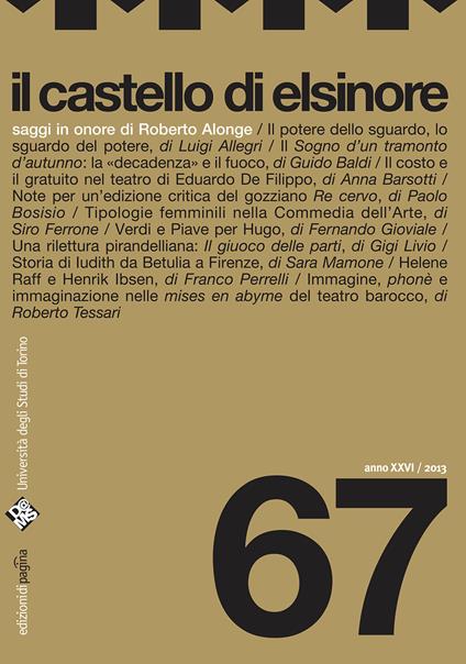 Il castello di Elsinore (2013). Vol. 67 - copertina