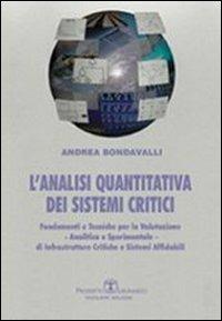 L' analisi quantitativa dei sistemi critici - Andrea Bondavalli - copertina