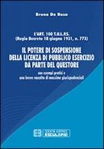 Il potere di sospensione della licenza di pubblico esercizio da parte del questore. Con esempi pratici e una breve raccolta di massime giurisprudenziali