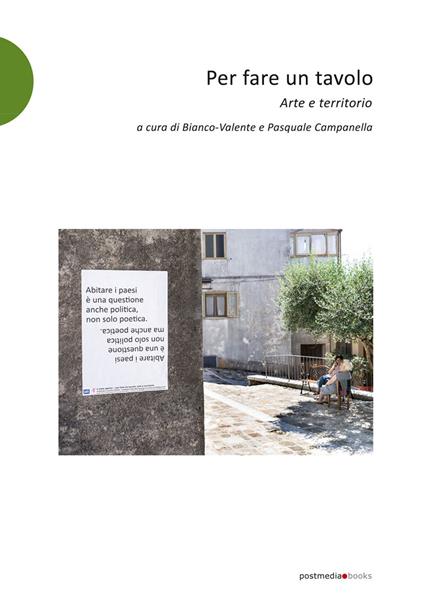 Per fare un tavolo. Arte e territorio - copertina