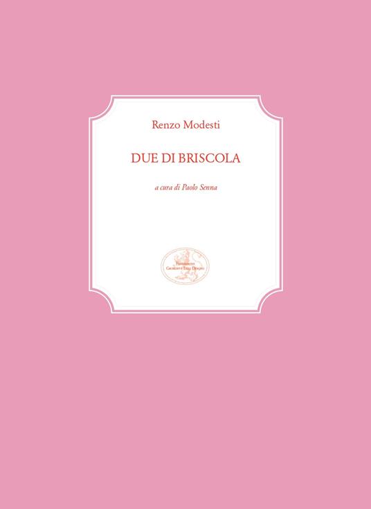 Due di briscola - Renzo Modesti - copertina