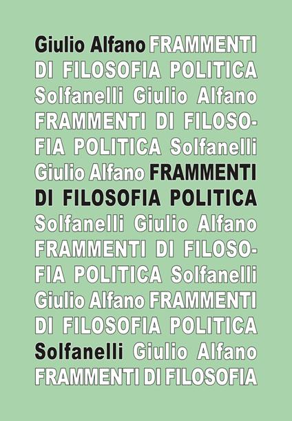 Frammenti di filosofia politica - Giulio Alfano - copertina