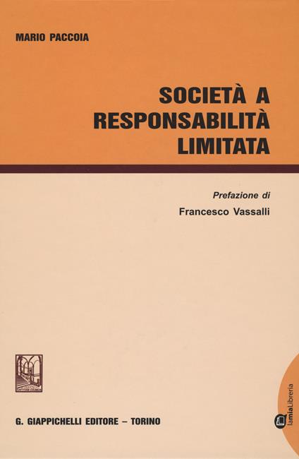 Società a responsabilità limitata - Mario Paccoia - copertina