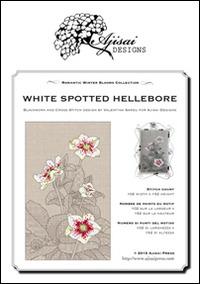 White spotted hellebore. Cross stitch blackwork design. Ediz. italiana, inglese e francese - Valentina Sardu - copertina