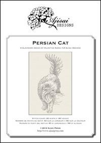 Persian cat. Blackwork design - Valentina Sardu - copertina