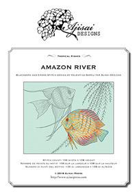 Amazon River. Blackwork and Cross Stitch Design by Valentina Sardu for Ajisai Designs - Valentina Sardu - copertina