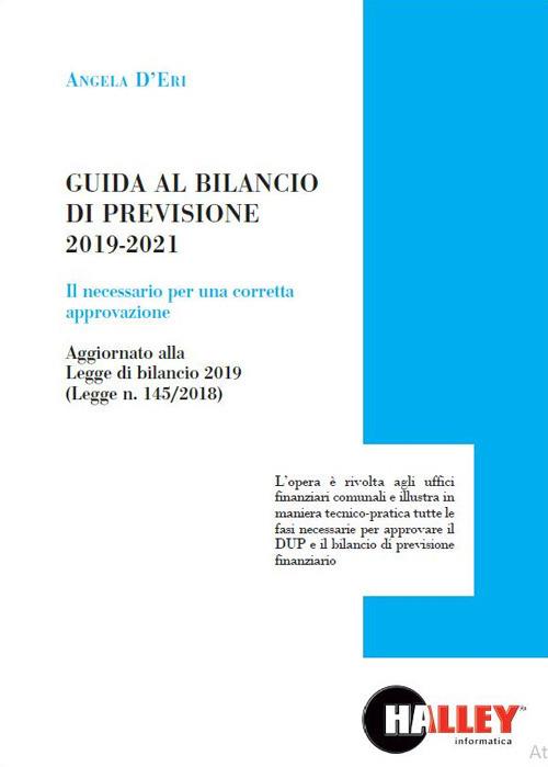 Guida al bilancio di previsione 2019-2021 - Angela D'Eri - copertina