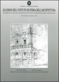 Quaderni dell'Istituto di storia dell'architettura. Nuova serie. Vol. 53 - copertina