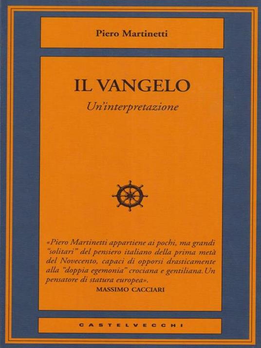 Il Vangelo. Un'interpretazione - Piero Martinetti - copertina