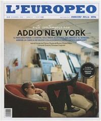 L' europeo. Addio a New York - copertina