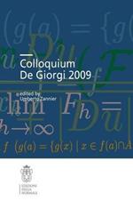 Colloquium De Giorgi 2009