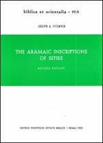 The aramaic inscriptions of Sefire