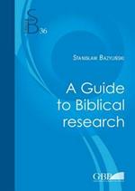 A guide to biblical research