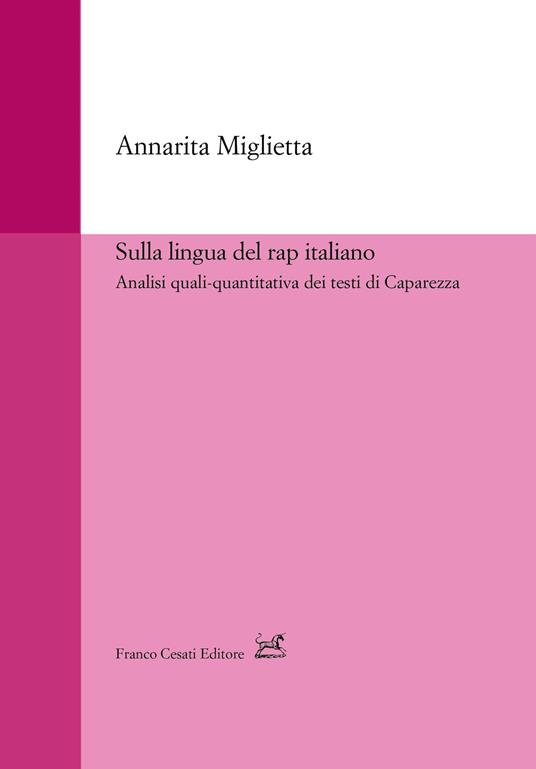 Sulla lingua del rap italiano. Analisi quali-quantitativa dei testi di Caparezza - Annarita Miglietta - copertina