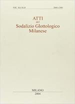 Atti del Sodalizio glottologico milanese. XLI-XLII