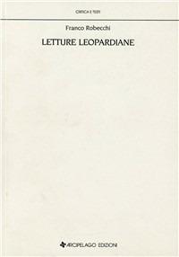 Letture leopardiane - Franco Robecchi - copertina