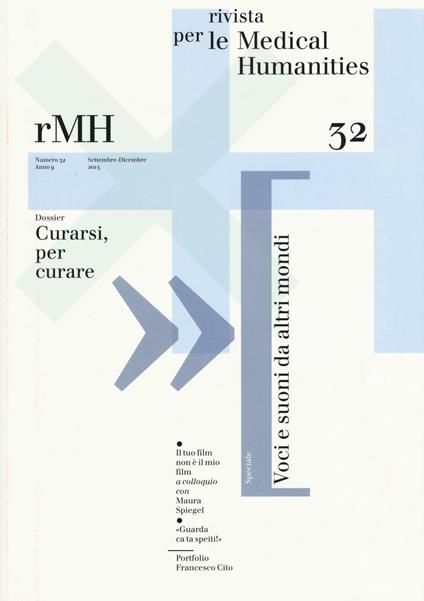 Rivista per le medical humanities (2015). Vol. 32: Curarsi, per curare - copertina