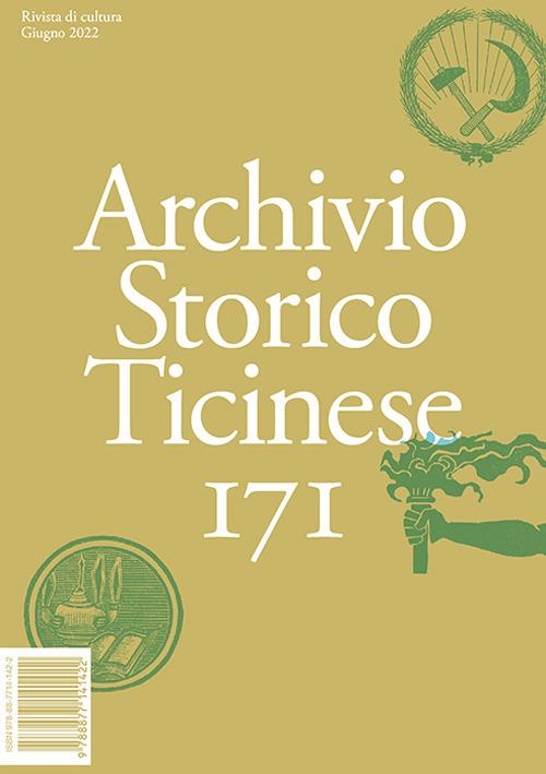 Archivio storico ticinese. Vol. 171 Libro Archivio Storico