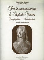 Per la commemorazione di Antonio Canova. Omaggio pastorale. Recitativo e duetto