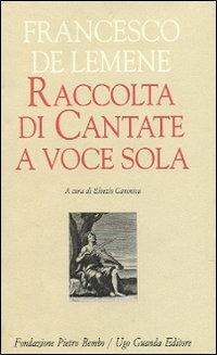 Raccolta di cantate a voce sola - Francesco De Lemene - copertina