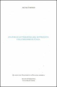 Cultura e letteratura del Settecento e illuminismo in Italia - Nicolò Mineo - copertina