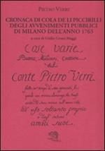 Cronaca di Cola de li Piccirilli degli avvenimenti pubblici di Milano dell'anno 1763