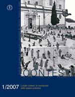 Contesti. Città territori progetti (2007). Vol. 1: Luoghi contesi: la riconquista dello spazio pubblico.