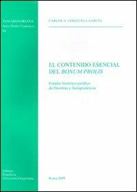 El contenido esencial del bonum prolis - Carlos A. Cerezuela García - copertina