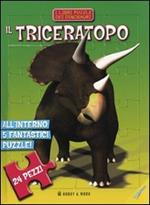Il triceratopo. Libro puzzle