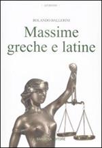 Massime greche e latine