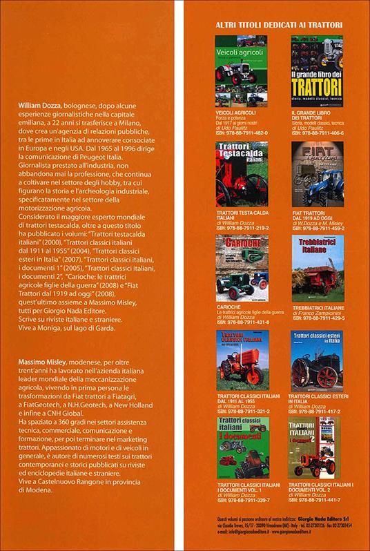 OM. Trattori agricoli. Ediz. illustrata - William Dozza - Massimo Misley -  - Libro - Nada - Trattori e veicoli speciali