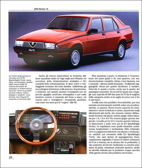 Alfa Romeo 75. Ediz. illustrata - Lorenzo Ardizio - 2