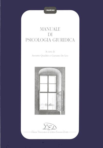 Manuale di psicologia giuridica - copertina