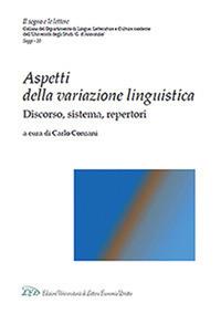 Aspetti della variazione linguistica. Discorso, sistema, repertori - copertina