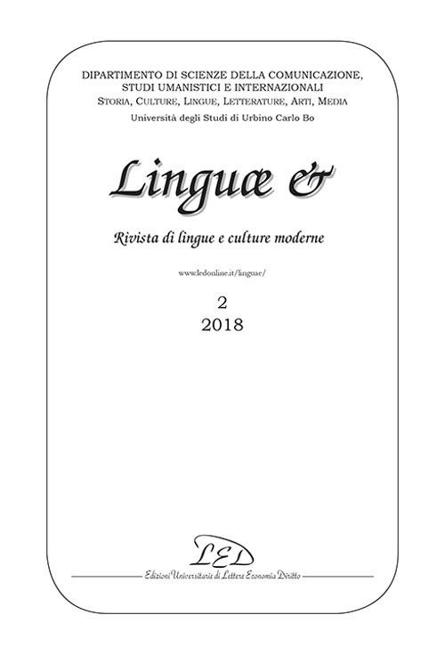 Linguae &. Rivista di lingue e culture moderne. Ediz. italiana, inglese e francese (2018). Vol. 2 - copertina