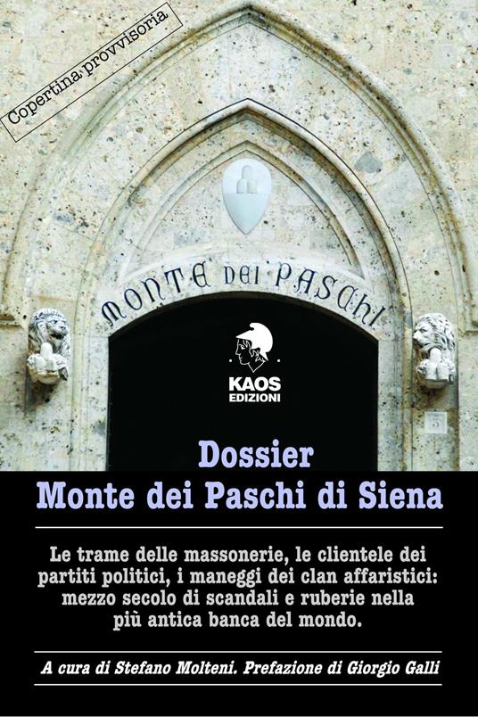 Dossier Monte dei Paschi di Siena - copertina