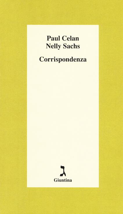 Corrispondenza - Paul Celan,Nelly Sachs - copertina